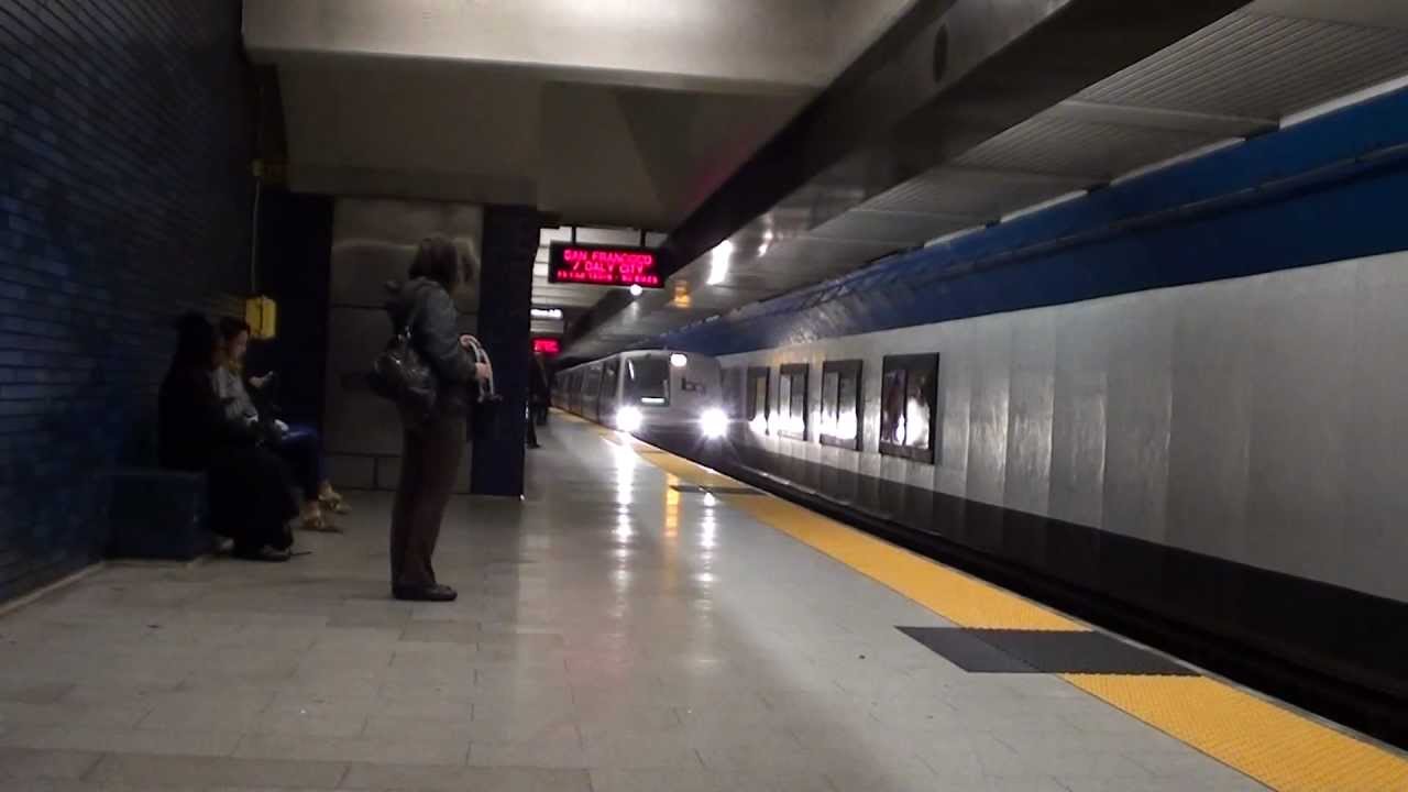 San Francisco/Daly City Train Arriving at 19th St/Oakland BART (HD)