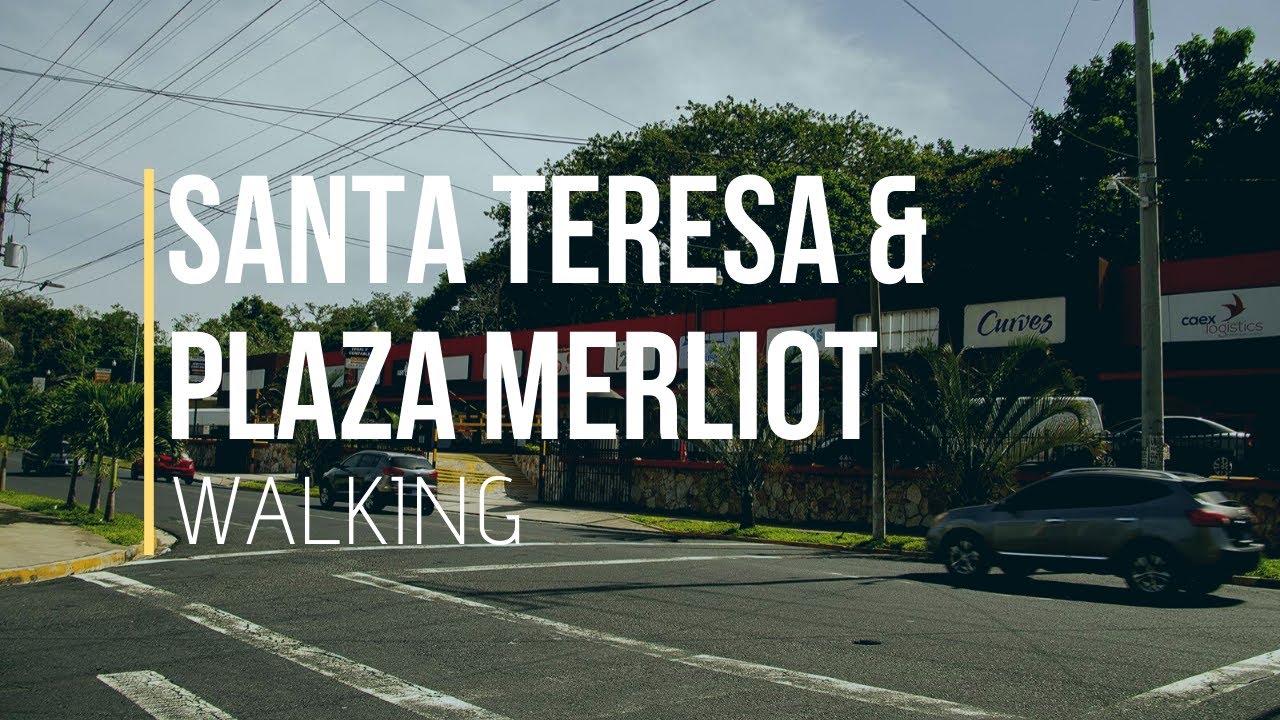 Walking Santa Tecla, El Salvador. Rainy day at Santa Teresa neighborhood & Plaza Merliot (2020)