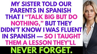 My Sister Told Our Parents In Spanish That I “Talk Big But Do Nothing,” But They Didn’t Know…