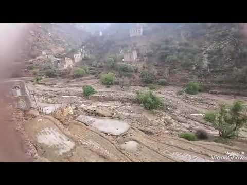 القبيطه سيل الجاح قبل يومين مع اغنية مدارب السيل للفنان القدير ايوب طارش