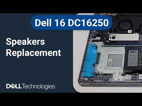 Dell 16 DC16250 | How to replace the speakers