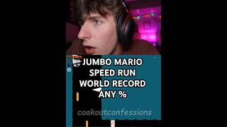 JUMBO MARIO SPEED RUN WORLD RECORD #mario #gaming #funny #speedrun  #movie