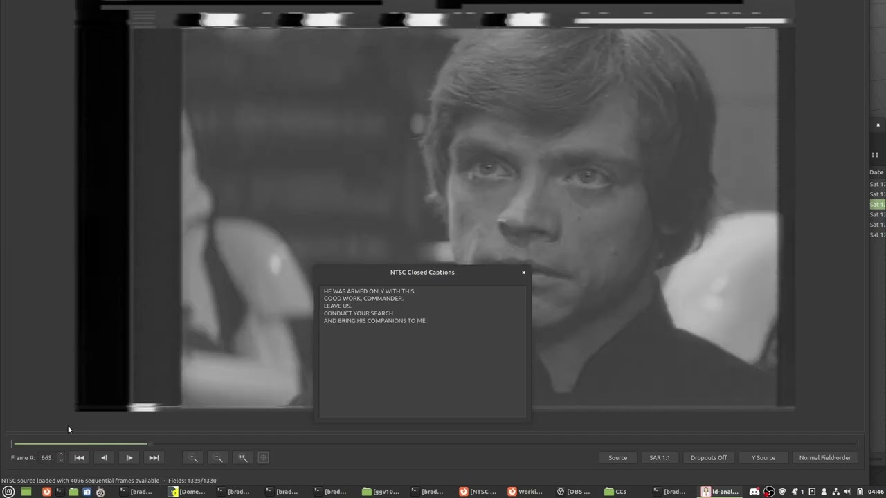 vhs-decode - Converting Line 21 closed captions (EIA-608, CEA-608