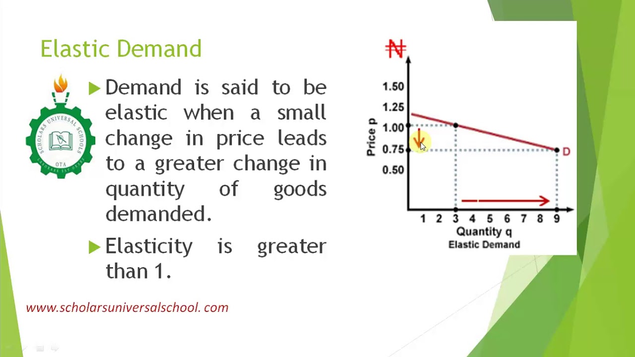 Elasticity of Demand - Economics SS2 Week 1 - YouTube