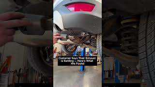 What is the oddest thing you have seen for a repair on a vehicle? #autotechnician #exhaust #carparts