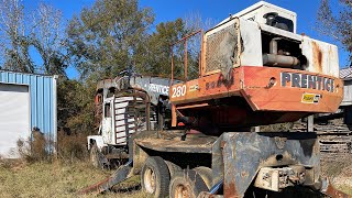 Will it start? Prentice Loader sat untouched at wood yard for years!