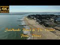 Sandbanks Beach & The Haven, Poole, Dorset, UK By Drone - 4K