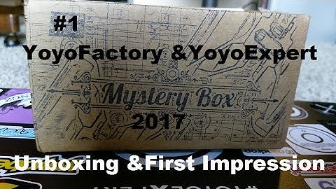 YoyoFactory & YoyoExpert 2017 Mystery Box #1 - Unboxing and First Impressions