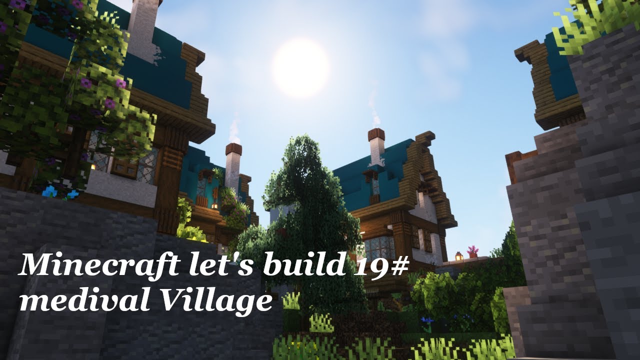 Minecraft let's build 19# medival village - YouTube