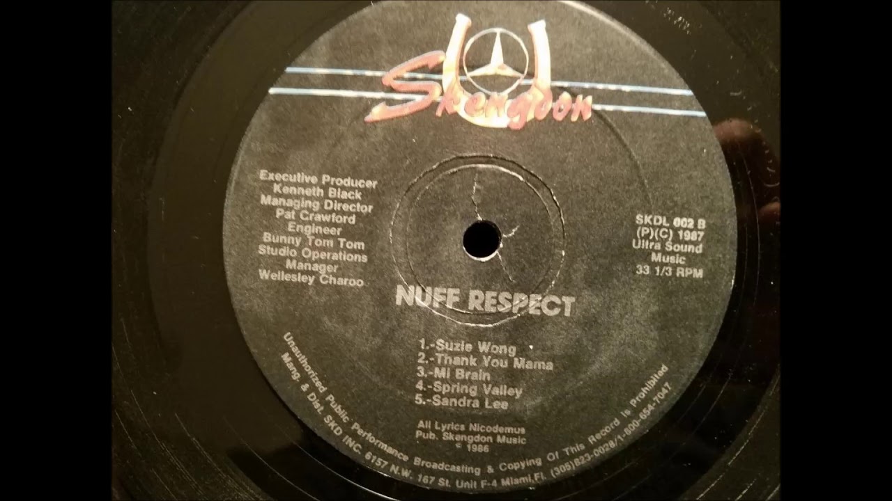 洋楽 Suzie Wong / Nicodemous Nicodemus - Suzy Wong - Skengdon LP - Nuff Respect - 1986