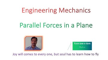Lecture - 16 : Parallel Forces in a Plane