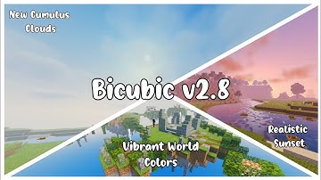 Bicubic v.2.8 ||New Clouds,New Water Waves(!!Lag!!)Best Mcpe Realistic Shaders 1.16.40+