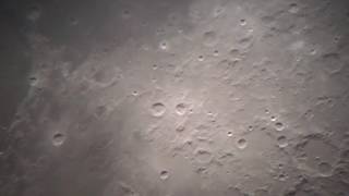 Moon Through 12 Inch Reflector (And a jet flys through the shot) @infinitefx