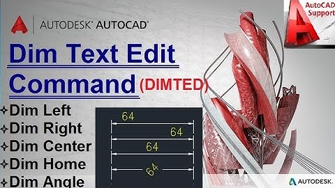 Dimension Textedit Command in AutoCad II Hindi/Urdu