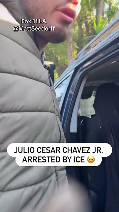 Julio Cesar Chavez Jr. Arrested by ICE 🥊 (via @MattSeedoff FOX 11 LA)
