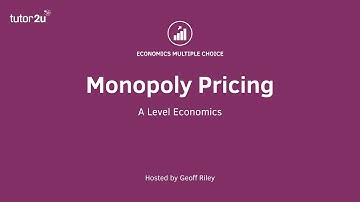 MCQ Revision - Monopoly Pricing