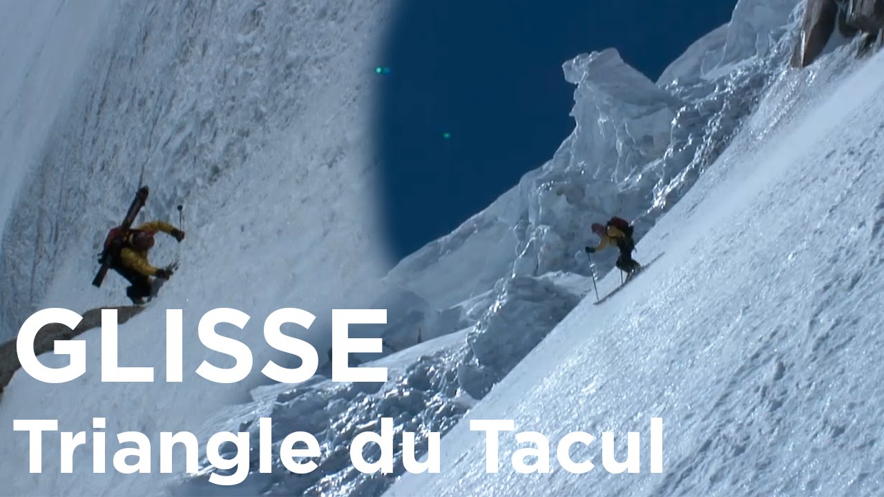 Ski De Pente Raide Triangle Du Tacul Chamonix Mont Blanc Alpinisme pertaining to Technique Ski En Pente Raide