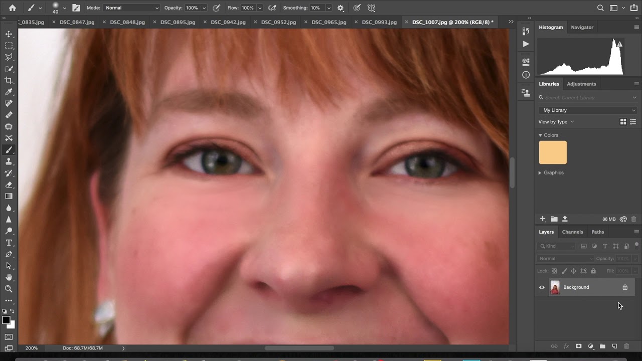 Basic Business Portrait Editing - YouTube