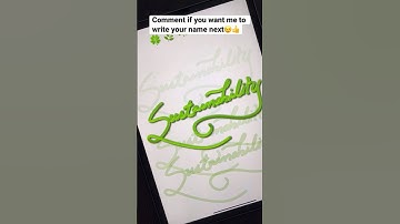 Procreate - Calligraphy on request 😁👍 #procreate #shorts #short #tutorial #shortvideo