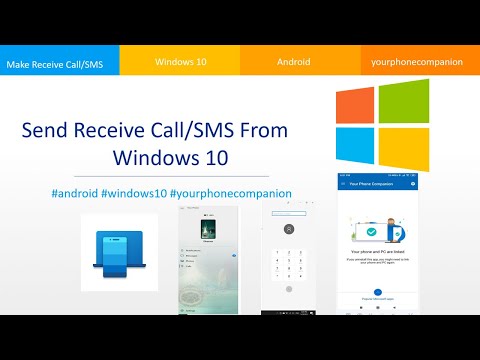 Send Receive Call/SMS From Windows10 | By Using Android/iPhone from Your Phone App