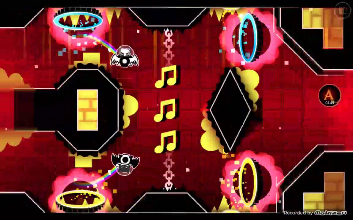 Geometry Dash playing some custom made levels - YouTube