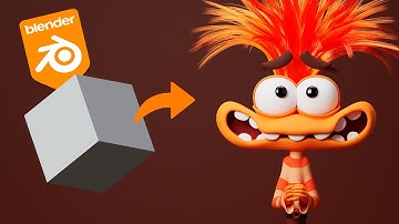 Creating Anxiety from Inside Out 2 in Blender | Full Character Timelapse