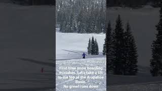 #snowboarding #mistakes #abasin #firsttime #colorado #skiing