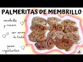 Fáciles y rápidas palmeritas de membrillo con masa para tarta