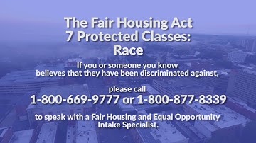 The Fair Housing Act Protected Classes: Race