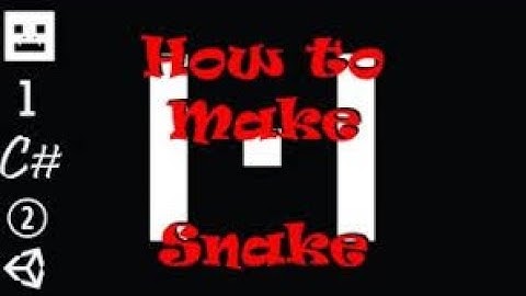 Создание змейки на юнити часть 1 движение игрока