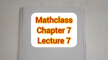 Higher Math 2nd Paper : Class (XI & XII): Chapter 7: Lecture 7