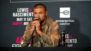 NURSULTON RUZIBOEV SAYS JOAQUIN BUCKLEY TALKS TOO MUCH AHEAD OF THEIR CO MAIN EVENT AT UFC ST LOUIS