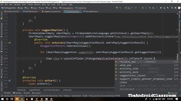 How to Create a Reply Predictive Chat App like Linkedin in Android | (Part 4) | Firebase ML Kit