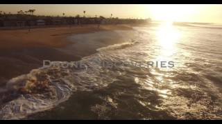 Beautiful Sun Reflection Flying Back To Shore, Aerial, 4K, 17S, 94Of133, Surfing, Beach, California