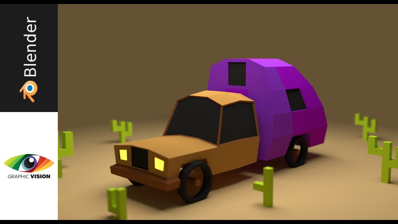 Blender 3D | Modeling old caravan truck