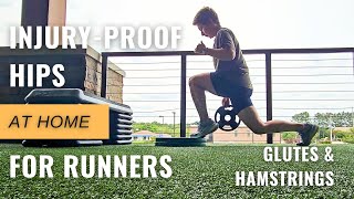 At Home Hip Strength for Runners: Hamstrings & Glutes / Stronger Stride for Hills and Speed