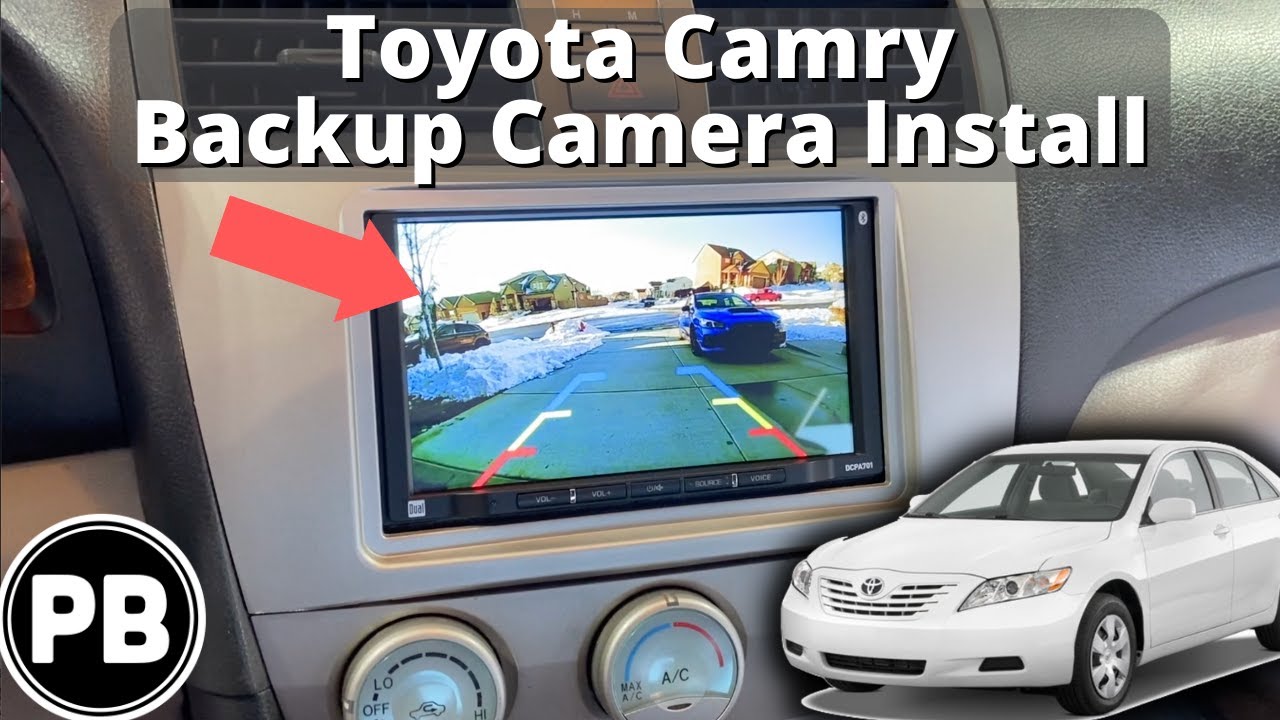 2007 - 2011 Toyota Camry Backup Camera Install - YouTube