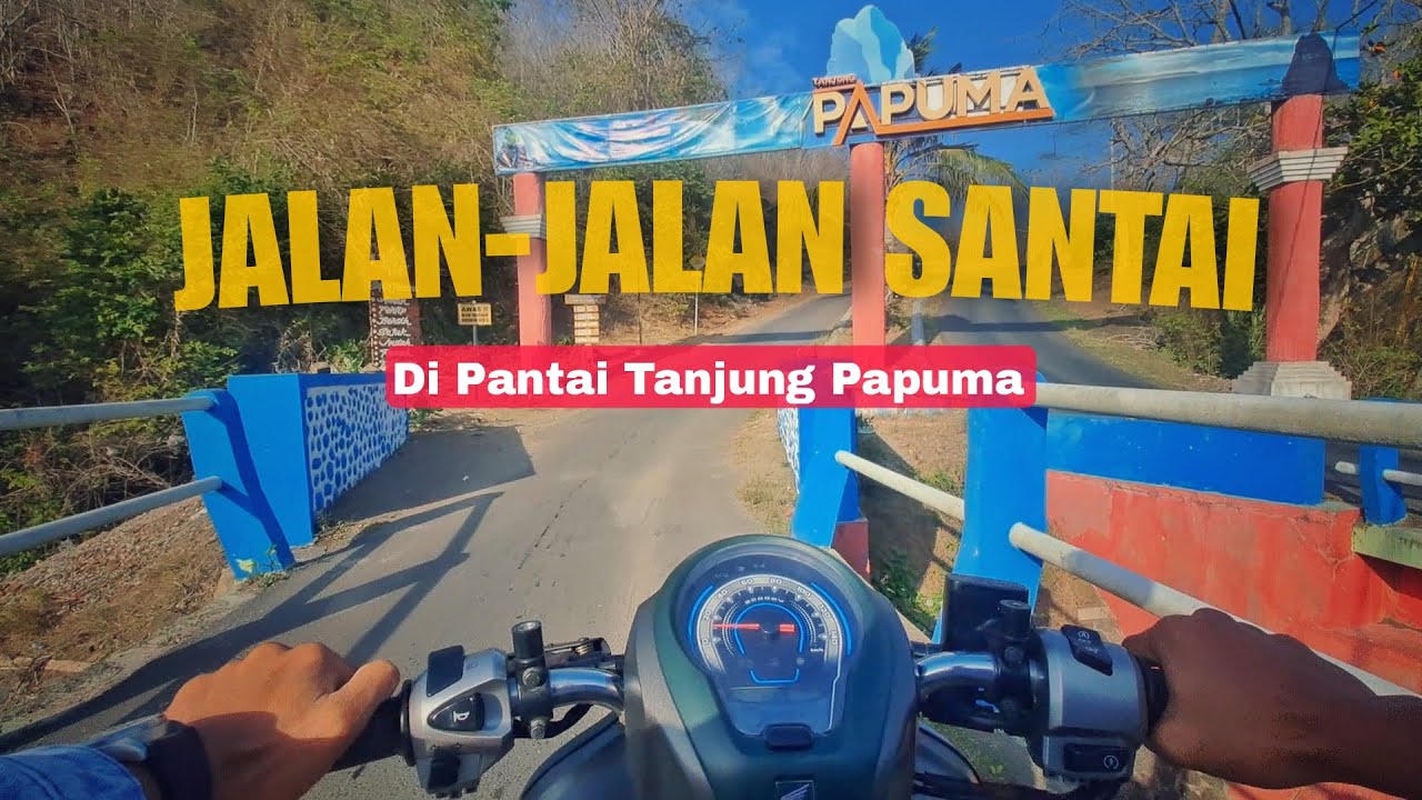 Pantai Tanjung Papuma Jember | Jalan-jalan Santai MotoVlog #7