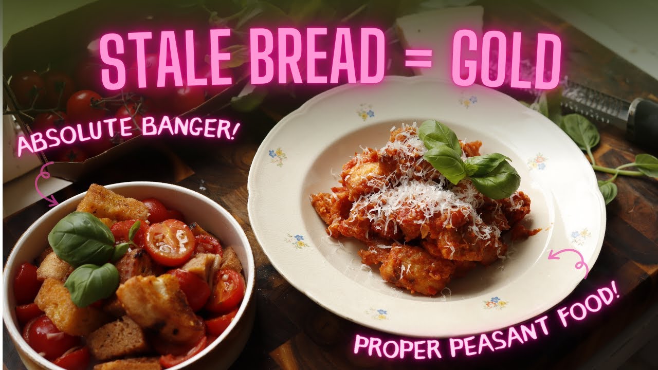 Save Money and Waste Less! Two easy Tuscan Bread-Bangers: PANZANELLA and PAPPA AL POMODORO