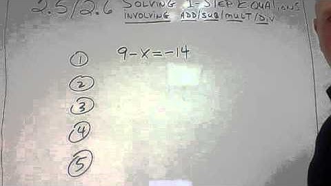 PA Russo Video 11-3-14 "2.5/2.6 Solving 1-Step Eqs" Video 3 of 3