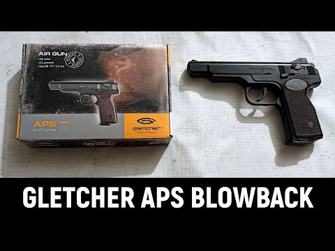 GLETCHER APS (АПС) - ОБЗОР, ТЕСТ И ТЮНИНГ - ПНЕВМАТИЧЕСКИЙ ПИСТОЛЕТ СТЕЧКИНА (CO2 BLOWBACK)