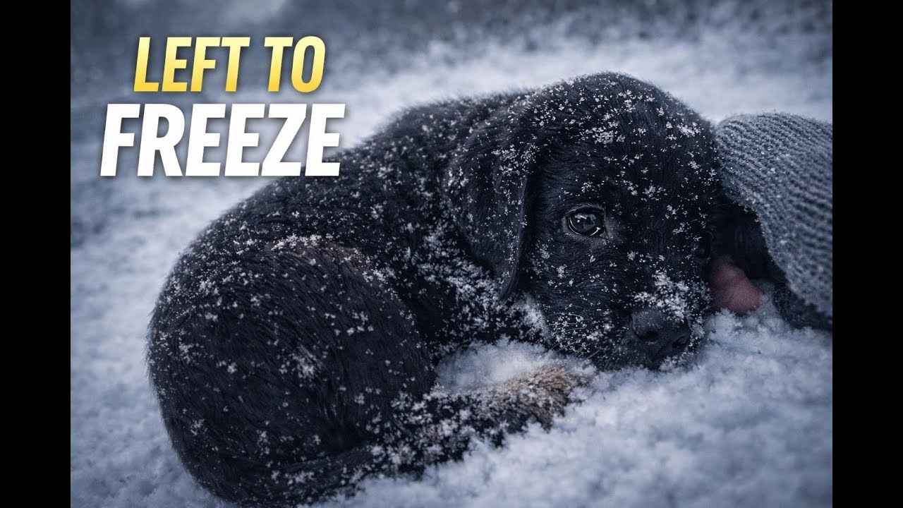 В снегу был брошен щенок черного лабрадора. То, что произошло дальше, навсегда изменило жизнь это...