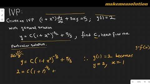 ODE Initial Value Problem Explained with Example (Interlude)