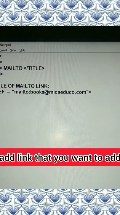 Using mailto tag #html #computer - YouTube