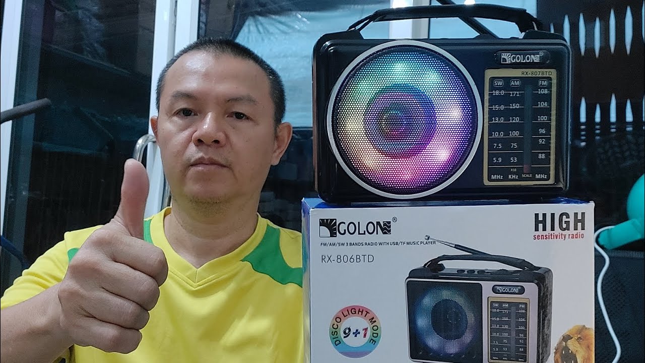 RX-806 BTD วิทยุ บลูทูธ AM FM SW 3BANDS BT USB TF DISCO LIGHT ชาร์จแบต ...