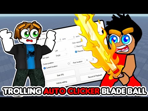 I Used An AUTOCLICKER in Roblox Blade Ball 