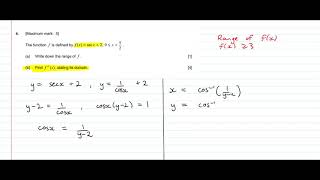 IB Math HL May 2019 Q4b Paper 2 TZ1
