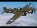 P40 warhawk flying at virginia military aviation museum