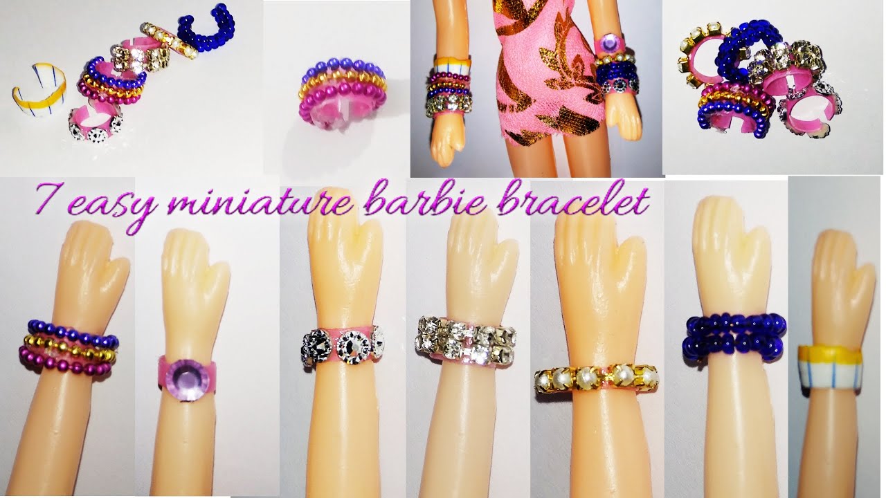 Shop by BARBIE Limited Edition Silver & Glod Pink Eanamel Charm Necklace &  Multi Charm Bracelet Combo Set