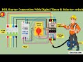 DOL Starter With Timer And Auto Manual Selector Switch | control wiring | @ElectricianDost